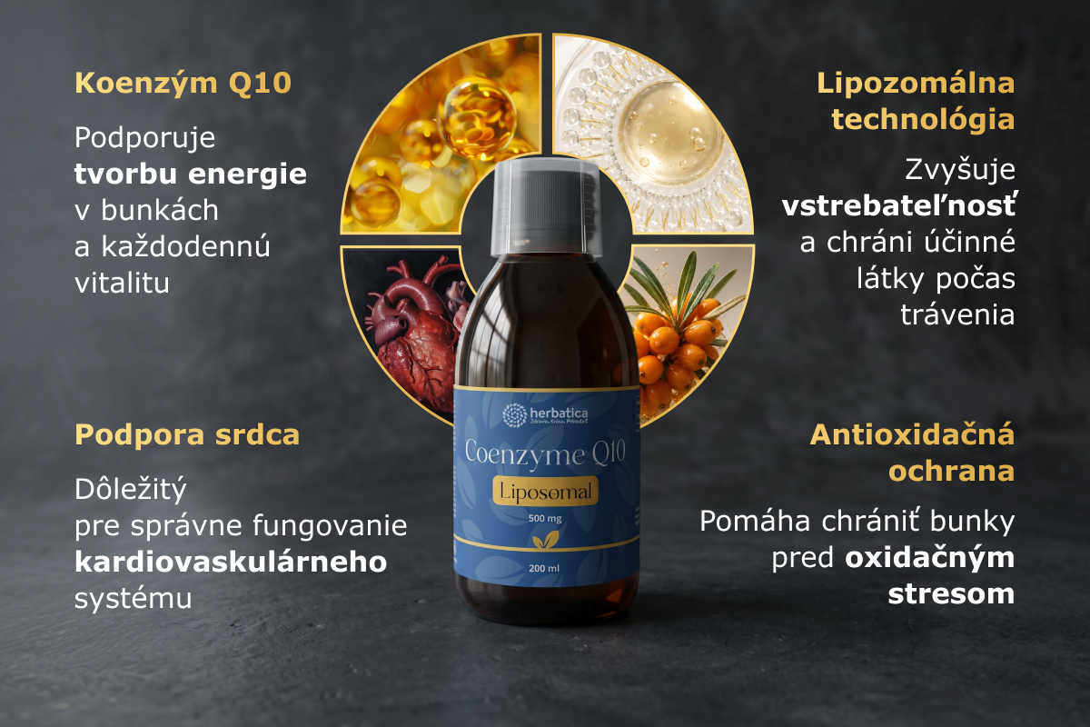 Lipozomálny Koenzým Q10 - 200 ml - Herbatica
